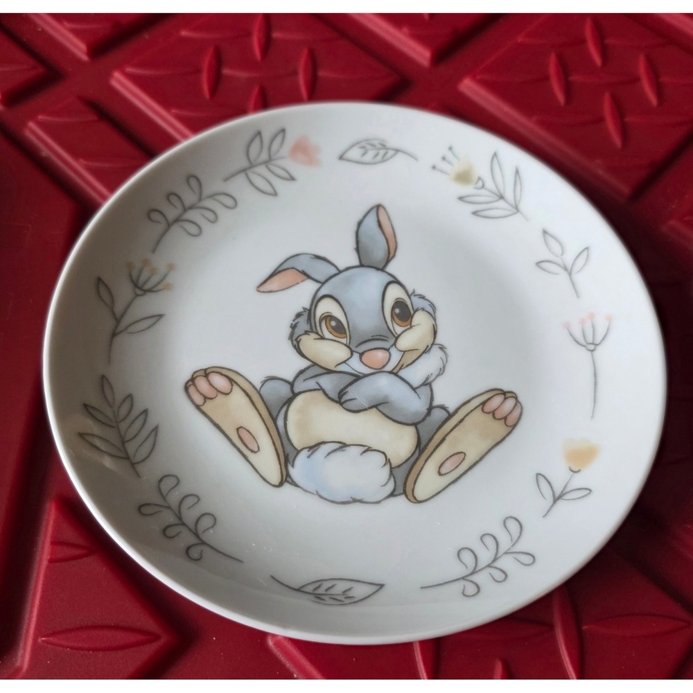 Disney Thumper Bambi Ceramic Appetizer Trinket Plates Set of 3 Zrike Brands